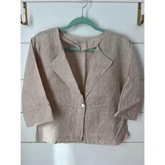 Viola Borghi Jackets & Blazers - Viola Borghi Lagenlook 100% Linen Cardigan